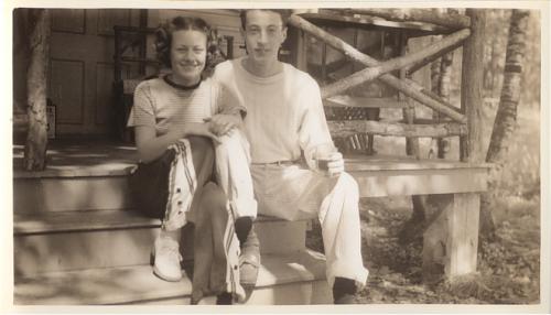 Dad Mom Saaf Porch 4July1938