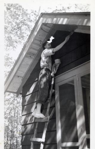 1940 September Lewis painting back peak