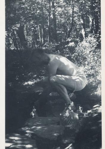 1944 Sept 9 Harry at the Spring Lake Teedyuskung