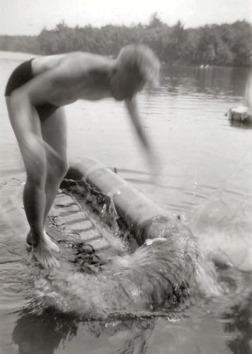 Dad Raft Lake T 1948
