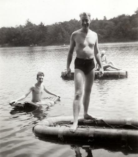 Dad Uncle Lew  Lake T 1948