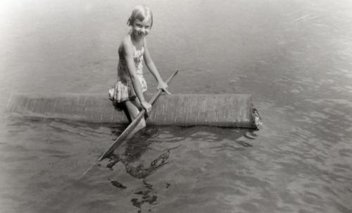 Judy Canvas Float Lake T Sept 1956