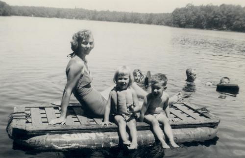 Lake T Old raft 1952