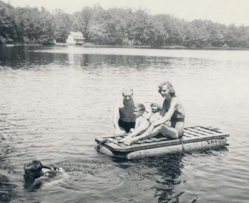 Lake T Old raft 1 1952