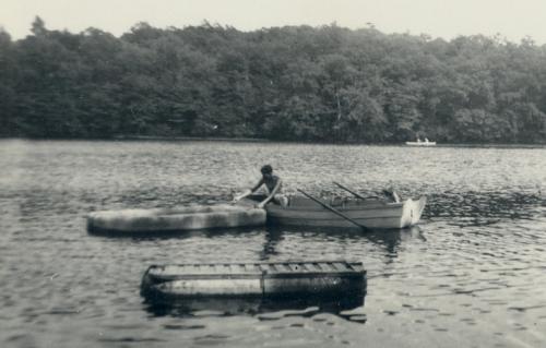Lake T Old rafts 1952
